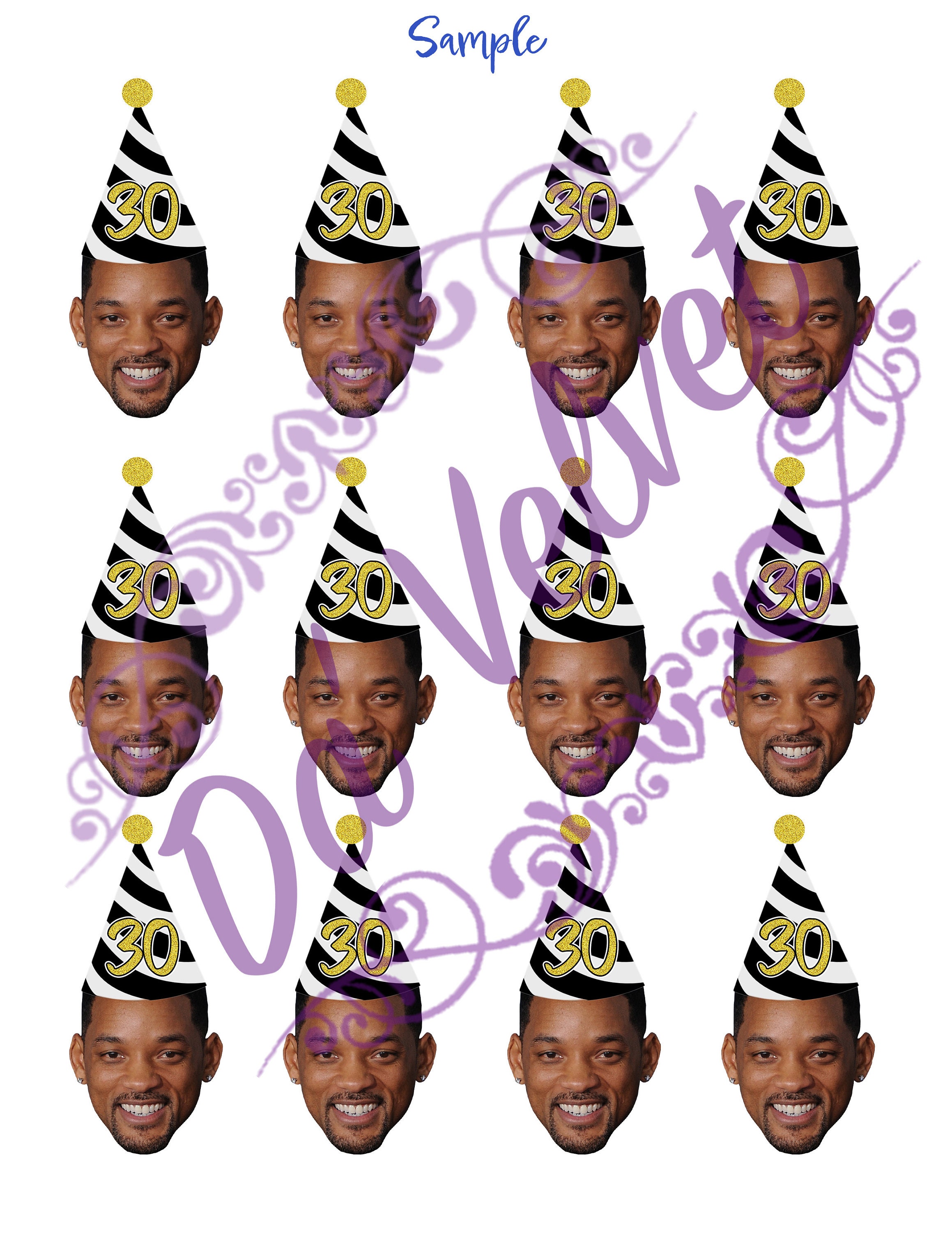 Photo Cupcake Toppers Birthday Funny Cupcake Topper Cake - Etsy