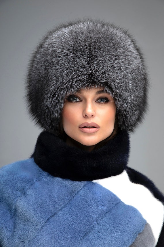 Genuine Fox Fur Hat for Women