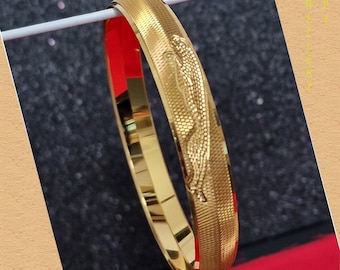 Kada sikh Amritsari en plaqué or élégant et auto-design traditionnel de créateur indien pour homme 2,10