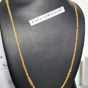 Indiase gouden ketting verguld lang 28 in elegantie in Designer-stijl