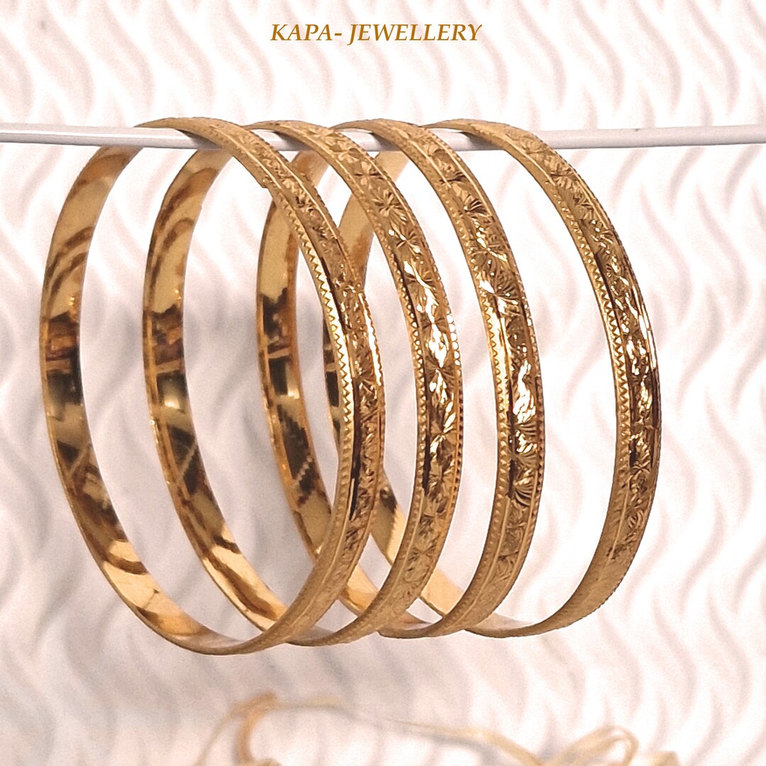 Indian Gold Plated Bangles Bracelets Etsy Ireland