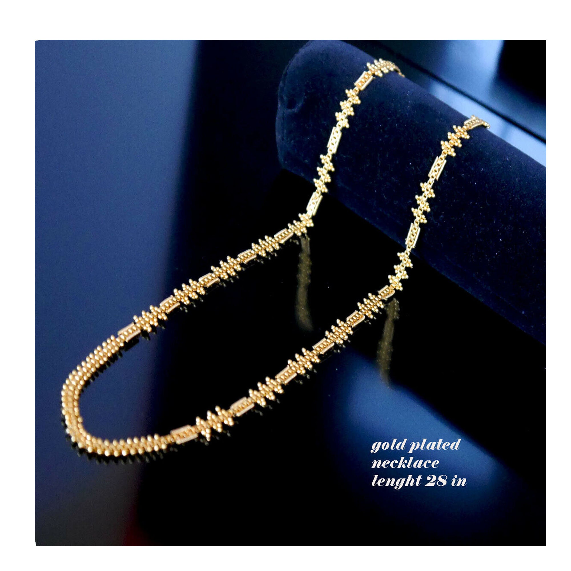 yellow gold plated choker chain womens chain/necklace indian kapa 