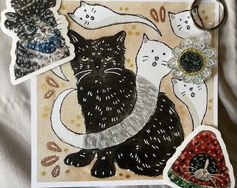 cat artwork mystery pack!