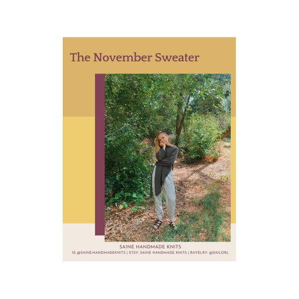 November Sweater PATTERN