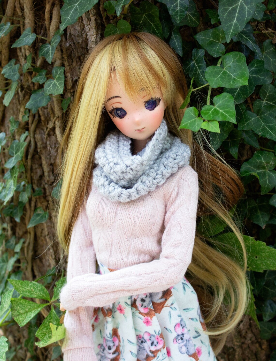 Smart Doll Accessories Crochet Chunky Infinity Scarves Etsy