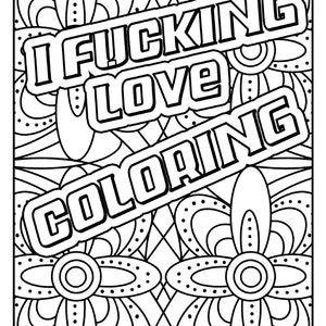  Maybe Swearing Will Help Adult Coloring Book Set - for Adults  Relaxation with Markers in a Case - Motivational Swear Word Anxiety Relief  - Color Cuss & Laugh Your Way