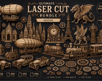 laser cut files CNC Files For Router Machines, Cnc Stl Files Pack, 3D Cnc Router Stl Pack, Cnc Design Bundle, Stl Files, Cnc files Cnc Pack