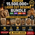 15.5 Million+ Premium Laser Cut Files Bundle | SVG DXF Ai pdf Designs for CNC, Laser & Glowforge | Ultimate Instant Download Pack product logo