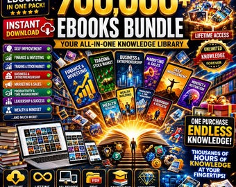 700,000+ eBooks Bundle PDF | Self Improvement, Finance, Trading, Investing, Business, Marketing & Wealth Library | Instant Download