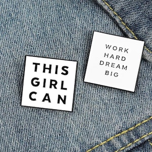 Inspirational Pins Woman Affirmation Gifts Mindful Small business owner Gift for Her Jacket Accessories Cute enamel pins Motivational Gifts