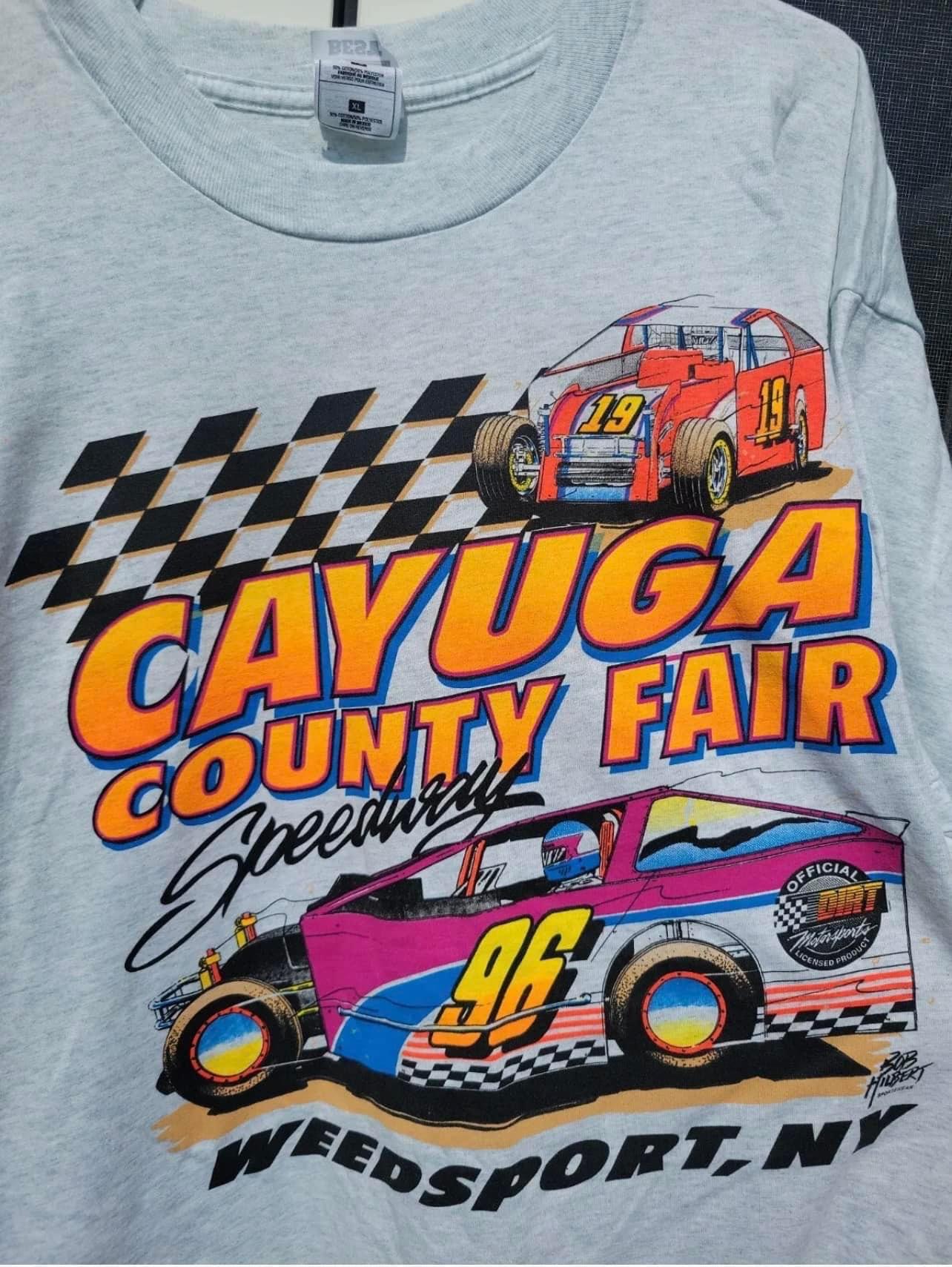 Vintage Cayuga County Speedway Fair DIRT Modified T-shirt XL