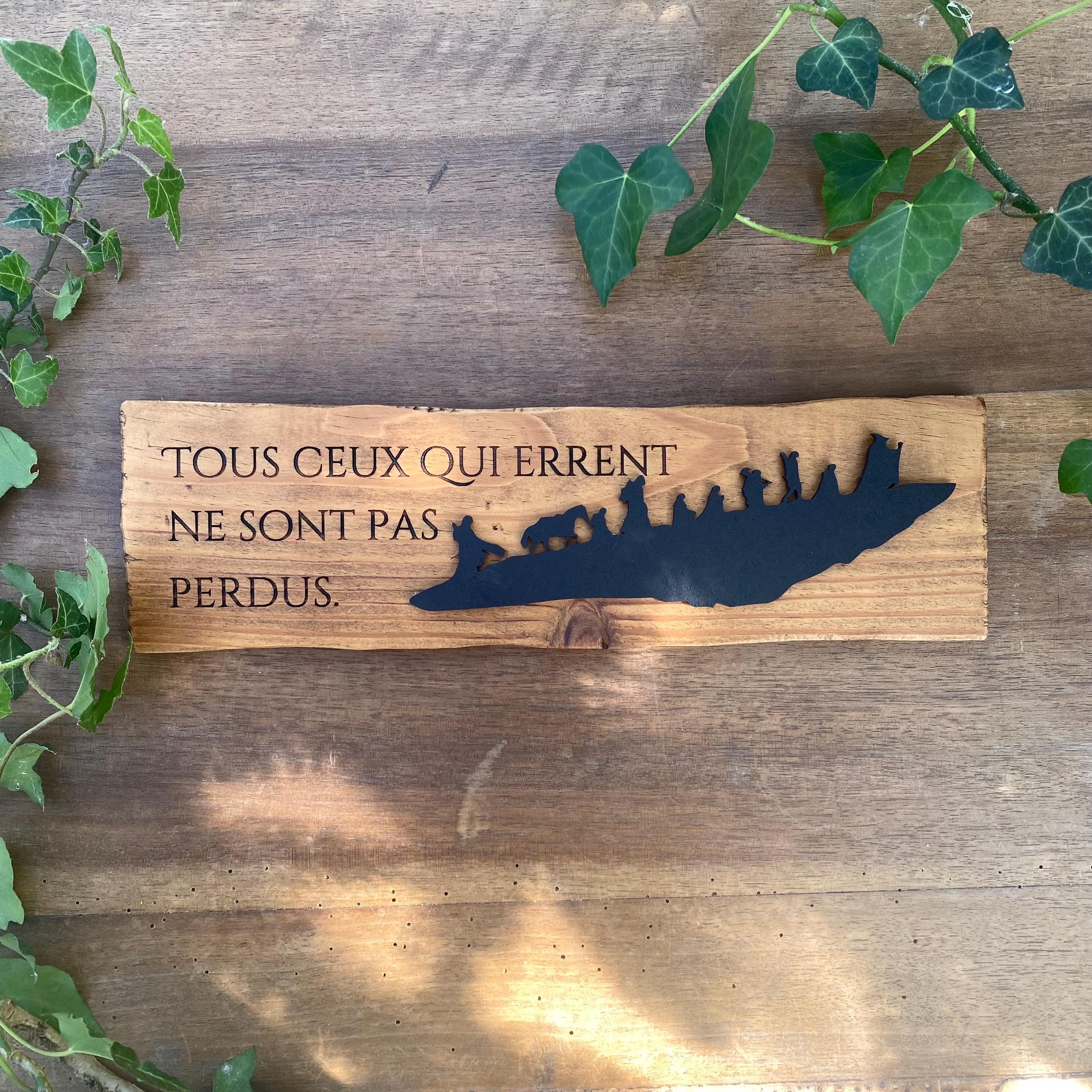Tableau Déco Murale En Bois Avec Citation Inspirante - Pour Salon, Chambre, Salle à Manger - Plusieurs Coloris (blanc, Café, Gris)