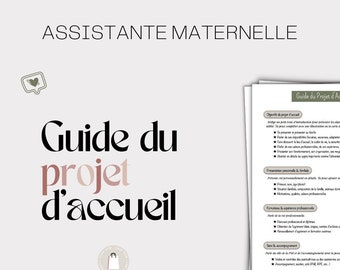 Guide du projet d'accueil - Assistante Maternelle