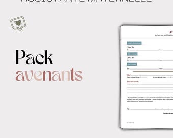 Pack of amendments to the employment contract - Childminder