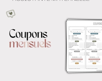Monthly coupons for Pajemploi declarations - Childcare Assistant