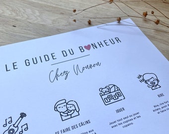 Affiche - Le guide du bonheur - Assistante Maternelle