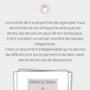 Contrat de travail CDI Année complète Assistante Maternelle image 3