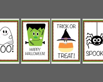 INSTANT DOWNLOAD Halloween designs for party tags, decoration, You've been boo'ed, ready to download and Print