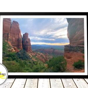 Sunset from Cathedral Rock in Sedona Photo for Digital Download