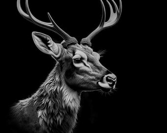 Archivo de grabado láser de ciervo, diseño de posavasos de pizarra (PNG)