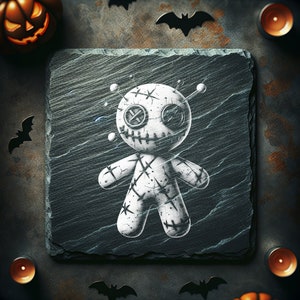 Voodoo Doll 1, Laser PNG, Slate Engraving, Laser File, Coaster Etching ...