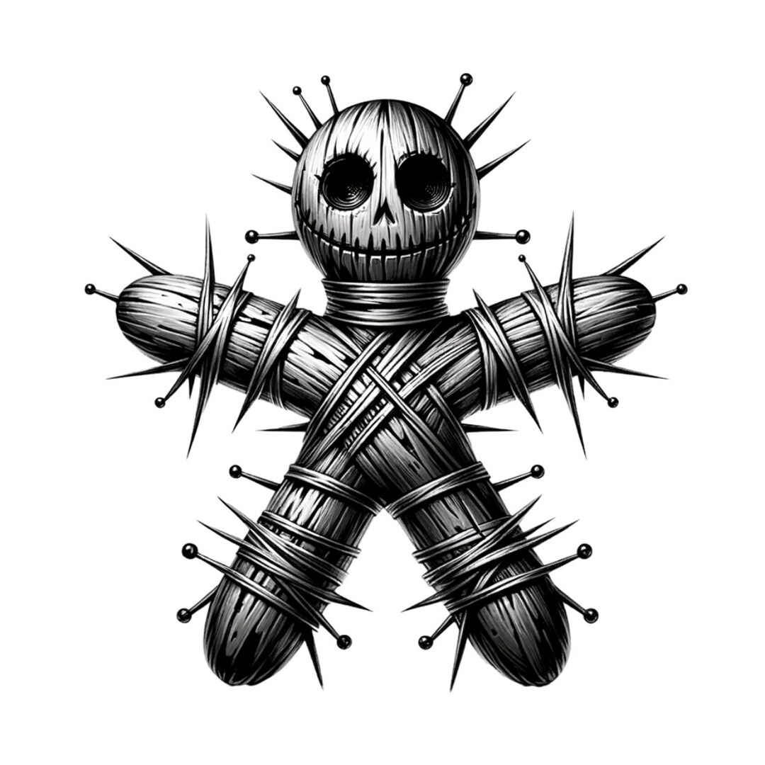 Voodoo Doll, Wood Engraving, Laser File, Coaster Etching, Lightburn ...