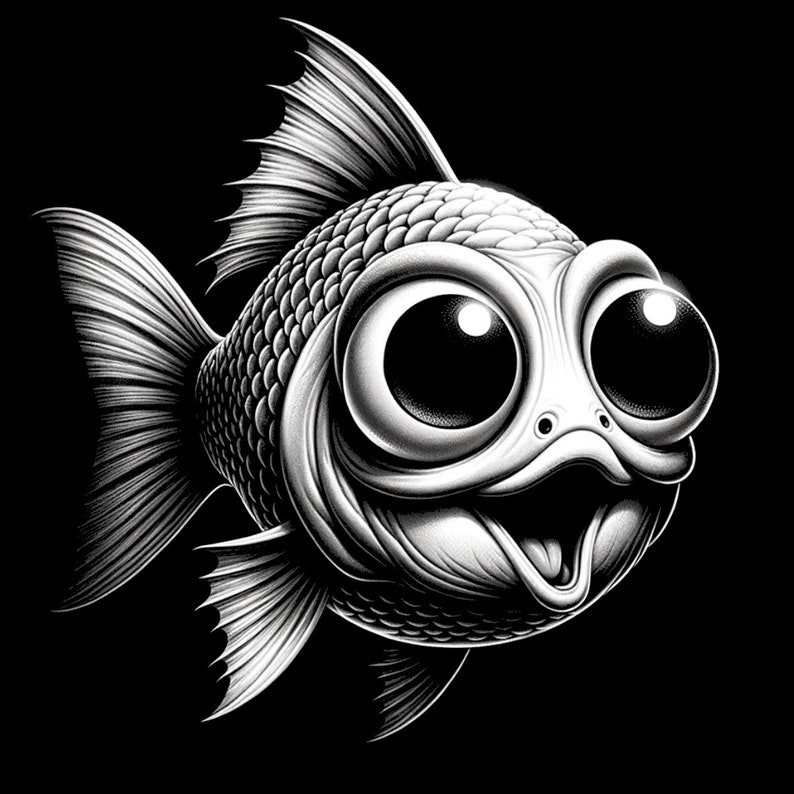 Happy Fish, Slate Engraving, Laser File, Coaster Etching,american ...