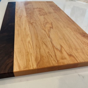 Maple and Walnut Solid Wood Cutting Board