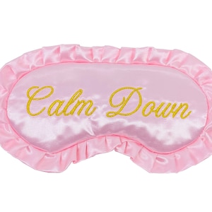 Calm Down Taylor Sleep Mask. CALM DOWN Mask YNTCD Music Video. Lover Costume. Eras Tour Outfit Costume. Pink Travel Sleep Mask. image 2