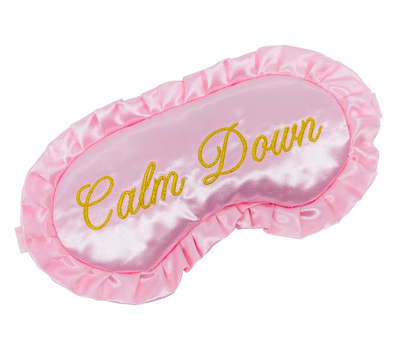 Calm Down Taylor Sleep Mask. CALM DOWN Mask YNTCD Music Video. Lover Costume. Eras Tour Outfit Costume. Pink Travel Sleep Mask. image 1