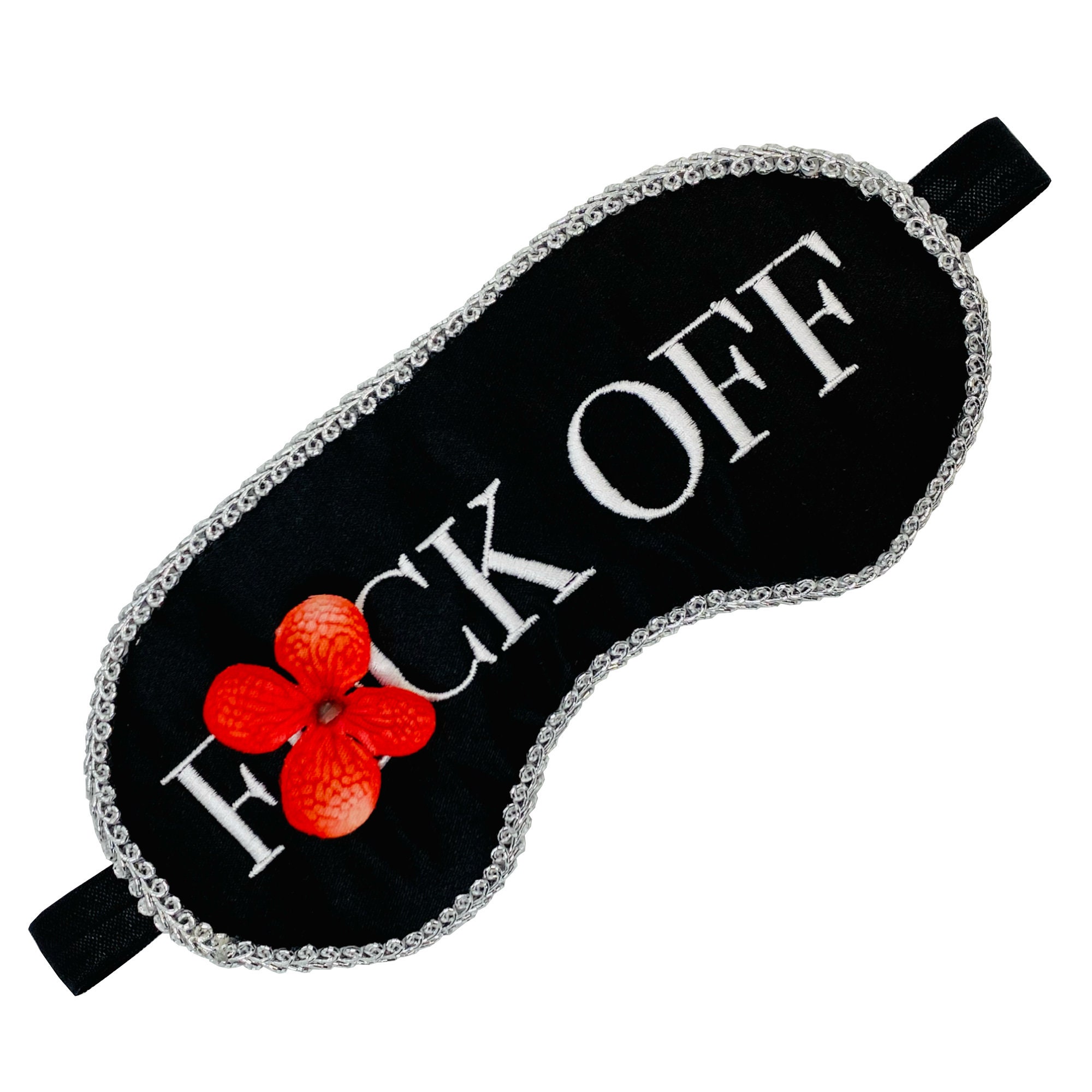 Fuck off Sleep Mask . Fiona Shameless Eye Mask. Embroidered Sleeping ...