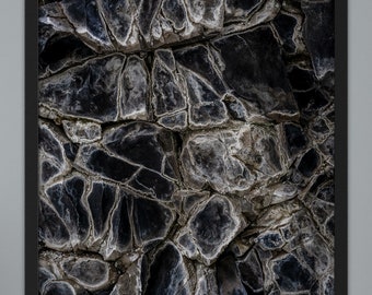 038 Icelandic Details - Wall Art - Volcano view - Black Basalt Photography - Original Iceland Photography - Digital Download Lava Macro