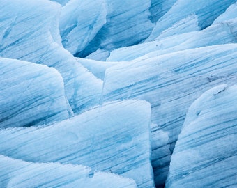 027 Isländische Landschaft – Wandkunst – Gletscher-Poster – Blaues Gletscherfoto – Island-Bergsteigerfotografie – Original-Foto-Download