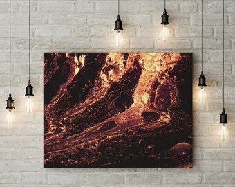 065 Icelandic Volcano Lava wall art - Lava Iceland Home decor - Fagradalsfjall lava Photography - Iceland Photography - Digital Download