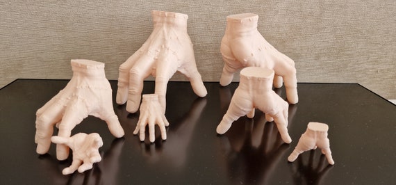 Wednesday Addams Inspired Model Hand | Gothic Prop, Thing Hand Decoration, Cake Topper, Halloween Cosplay, Creepy Decor Gift