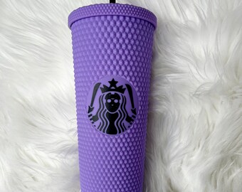 Purple Halloween Tumbler | Spooky Season | Freddy Logo | Studded Tumbler with Straw & Lid | Luxury Travel Cup | Matte | Gifts for Her