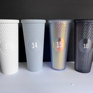 Disney Studded Tumbler with Straw-Lid Starbucks Inspired Tumbler Cup Mickey Castle Tumbler Holiday Tumbler Holographic Matte image 8
