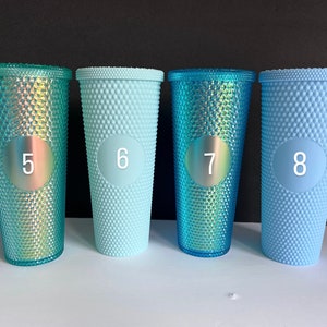 Disney Studded Tumbler with Straw-Lid Starbucks Inspired Tumbler Cup Mickey Castle Tumbler Holiday Tumbler Holographic Matte image 6