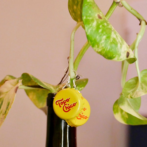 Funky Bottle Cap Earrings (Topo Chico)