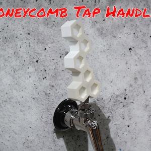 Custom Tap Handle | Honeycomb | 3D printed Honey Porter Beer Faucet!
