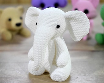 Cute Knitted Elephant | 3D Printed Adorable Mini Crochet Elephant Toy
