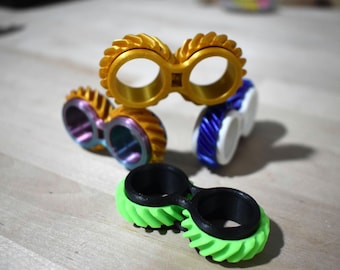 Fidget Gear Ring! | Personalized Colors | 3D Printed Sensory Toy & Gift