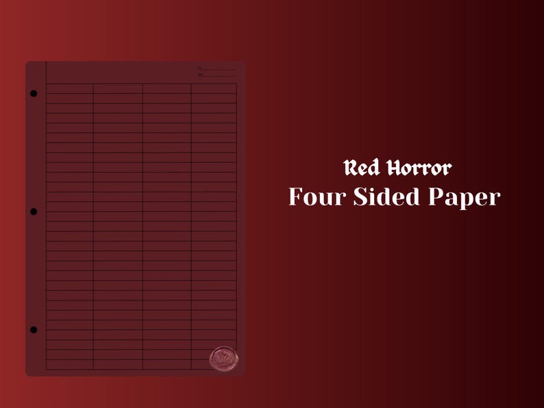 Good Notes Red Notebook Paper Red Horror Digital Notebook, Student Planner (goodnotes, Notability) - Etsy