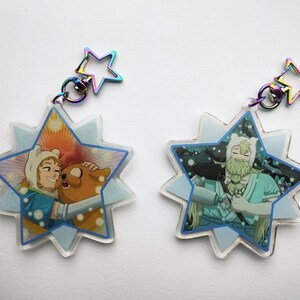 Adventure Time Double-Sided Epoxy Acrylic Charm
