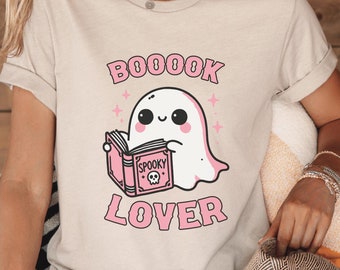 Cute Ghost Book Shirt | Bookish Halloween Reader Gift