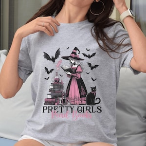 Witchy Reader Shirt: Bookish Halloween Tee, Spooky Season Gift