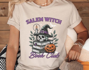 Camiseta del Club de Lectura de la Bruja de Salem / Camiseta de Halloween para amantes de los libros