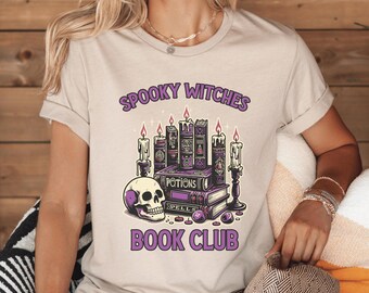 Witches Book Club Shirt: Gruseliges Halloween Lese T-Shirt