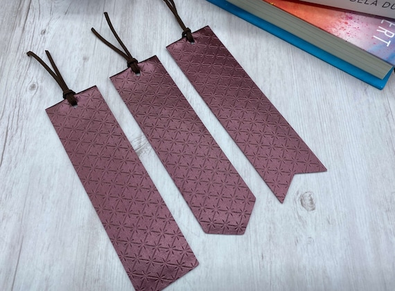 Large Faux Leather Bookmark Purple, How To Make Faux Leather Bookmarks