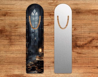 Zakładka do książki Dark Academia z aluminium: upiorny prezent dla czytelnika fantasy